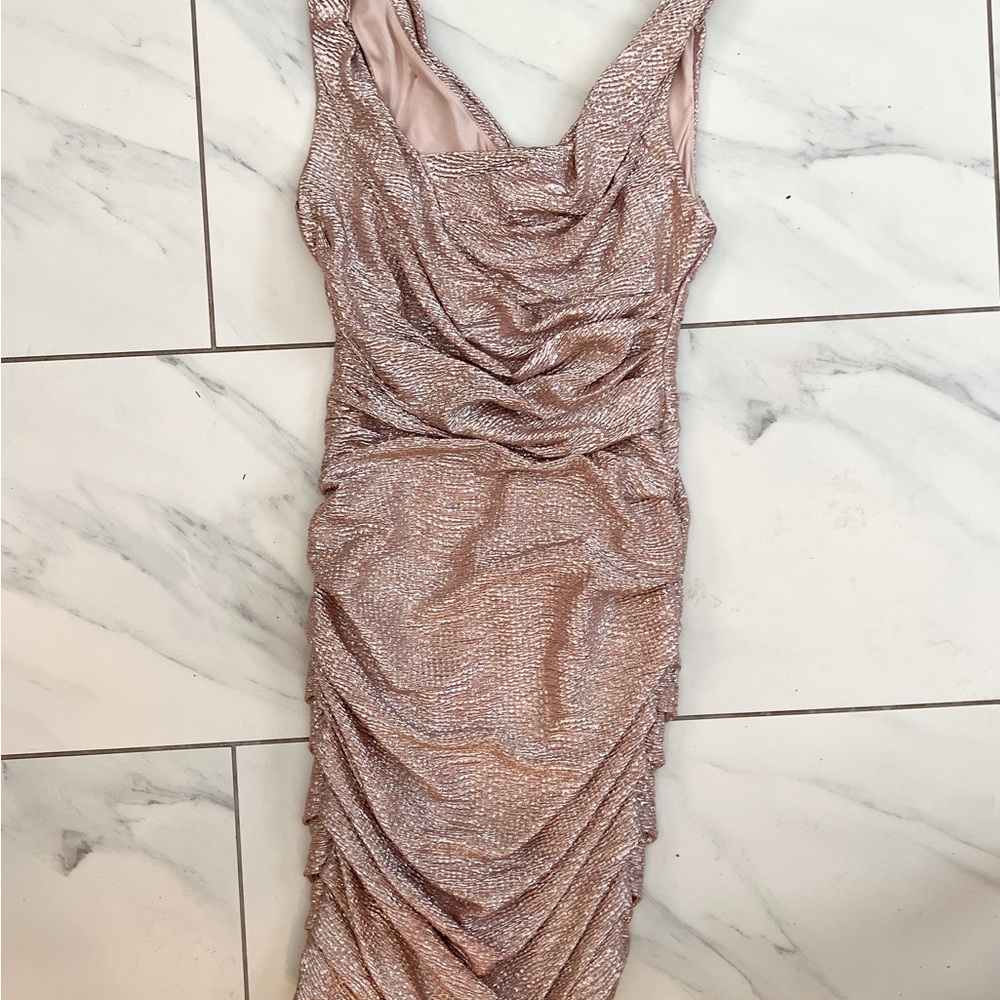 Sparkly, light pink dress